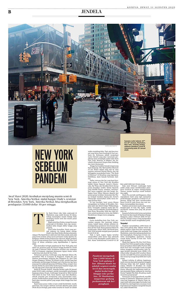 New York Before Pandemic - Kompas